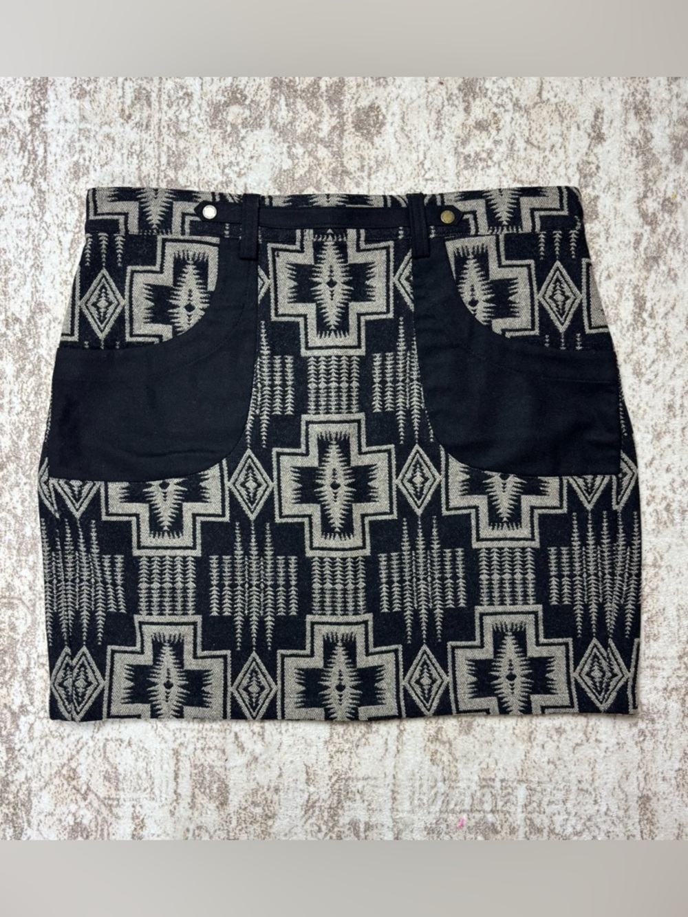 Pendleton Portland Collection‎ Southwest Print Patch Pocket Wool Skirt XL
